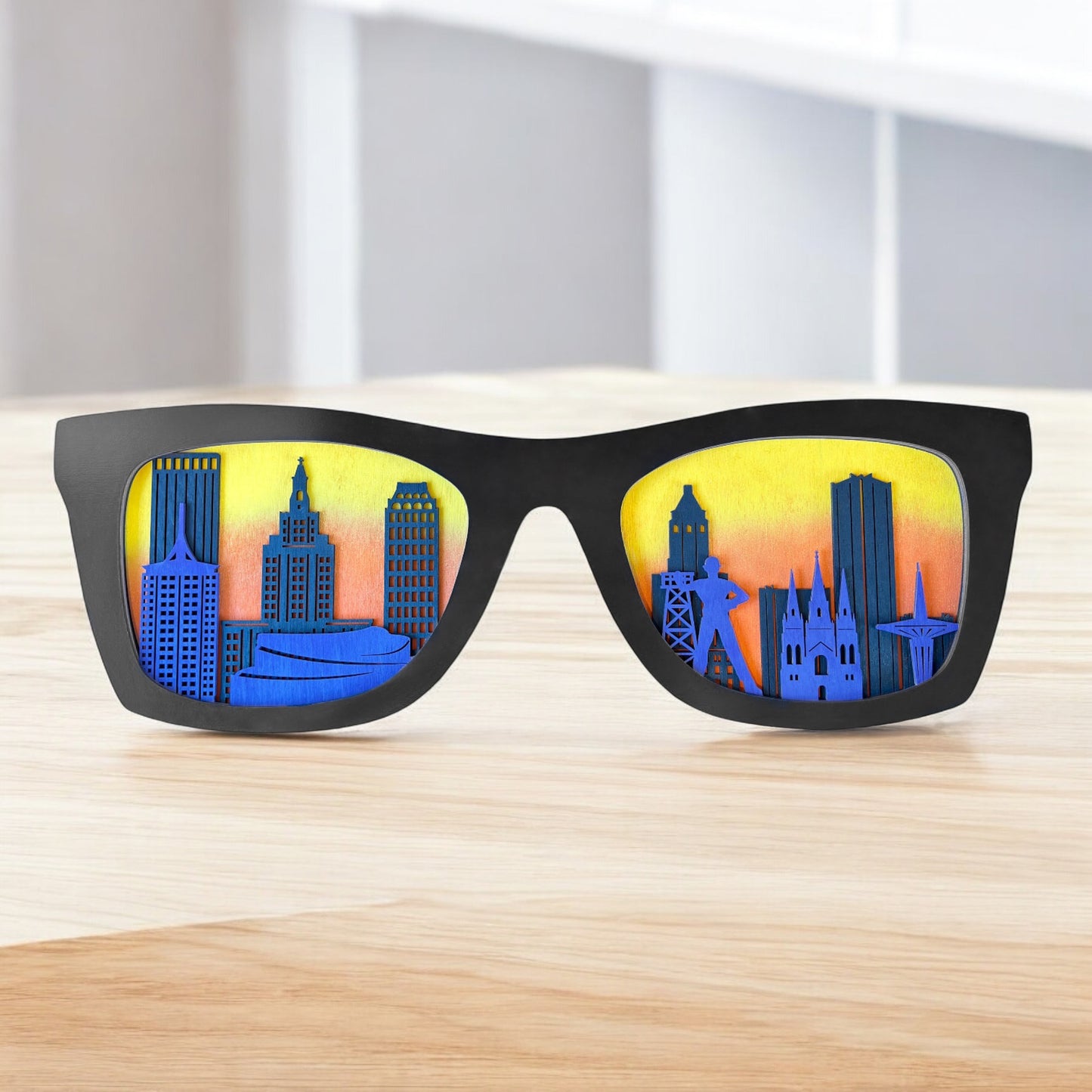 Tulsa Skyline Glasses