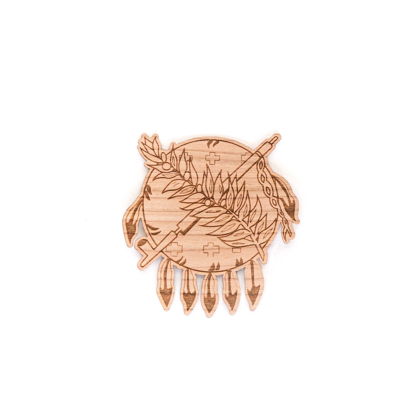 Oklahoma Symbol Wood Sticker