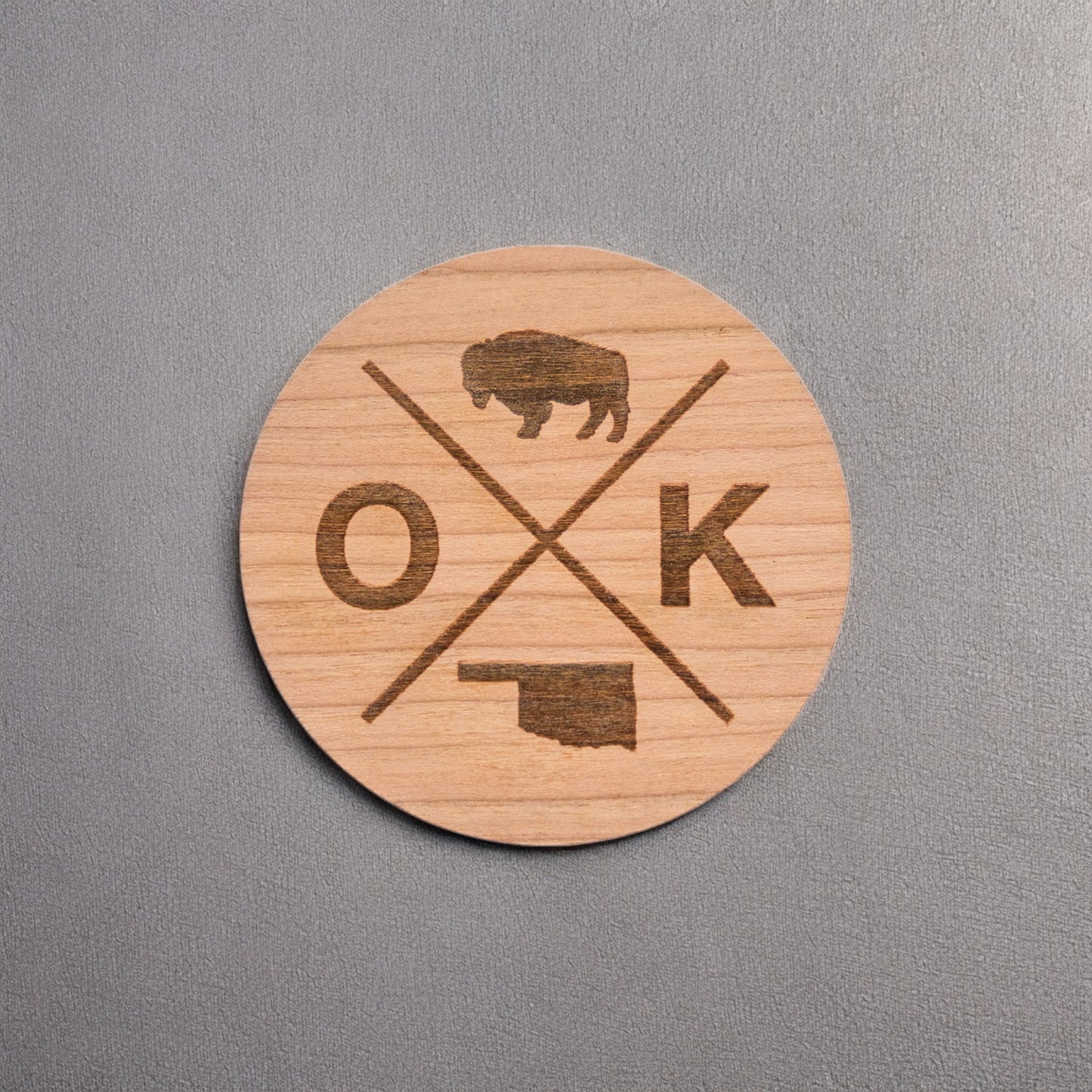OK X Wood Sticker
