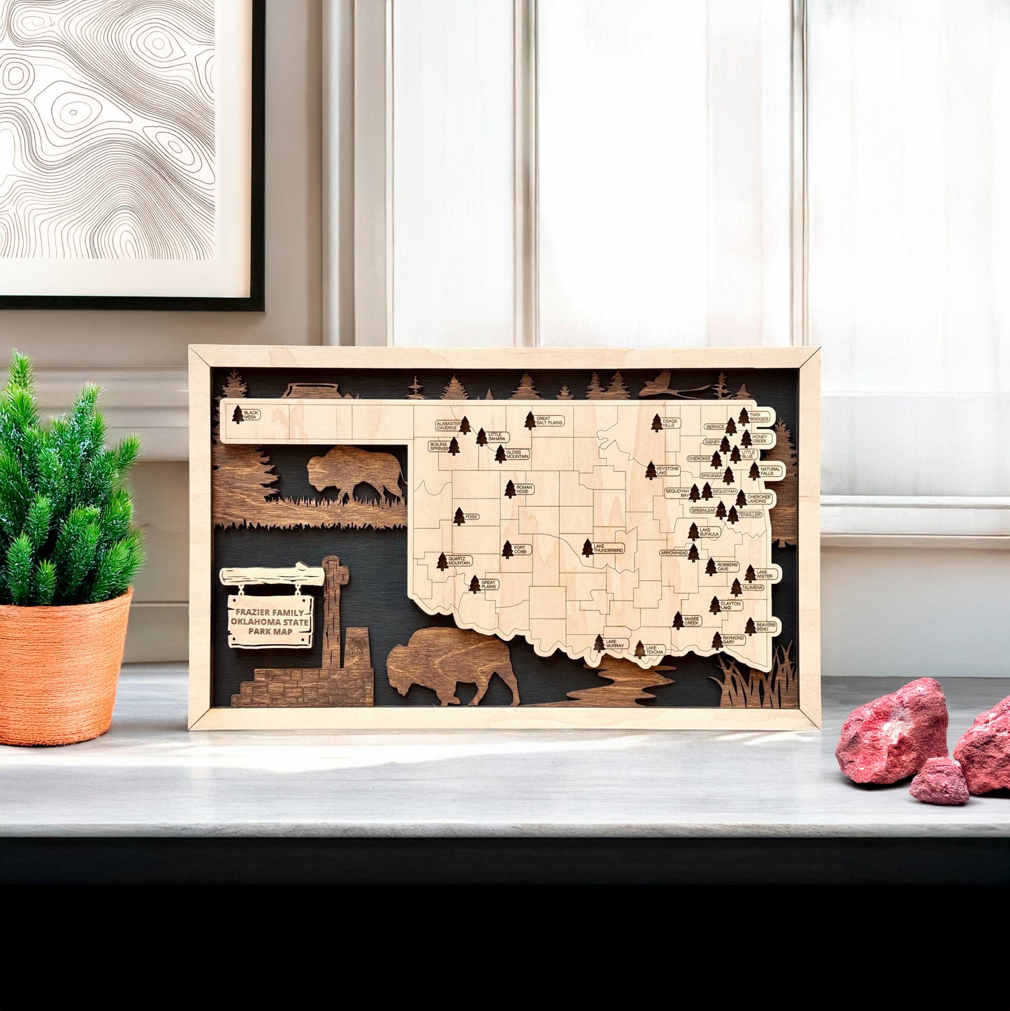 Oklahoma State Parks Travel Map