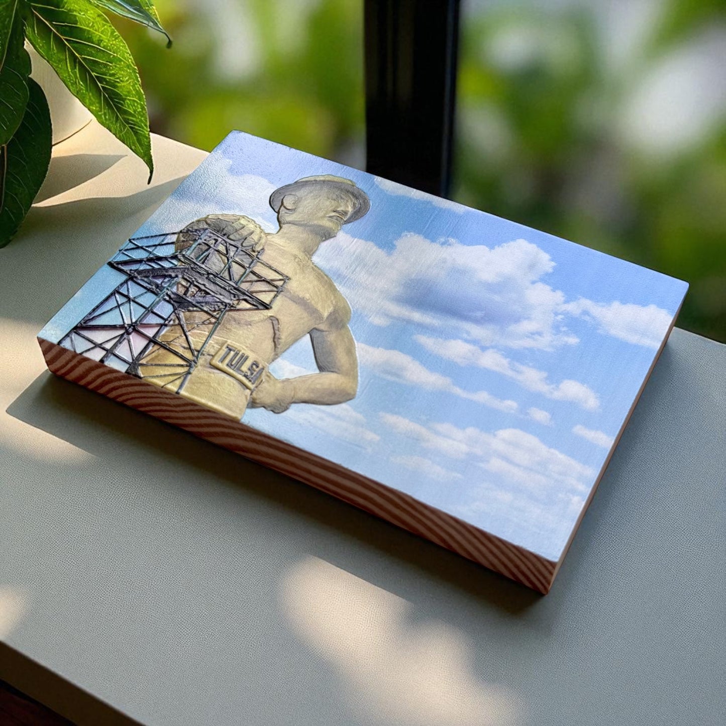 Tulsa Golden Driller 3D Textured Photo