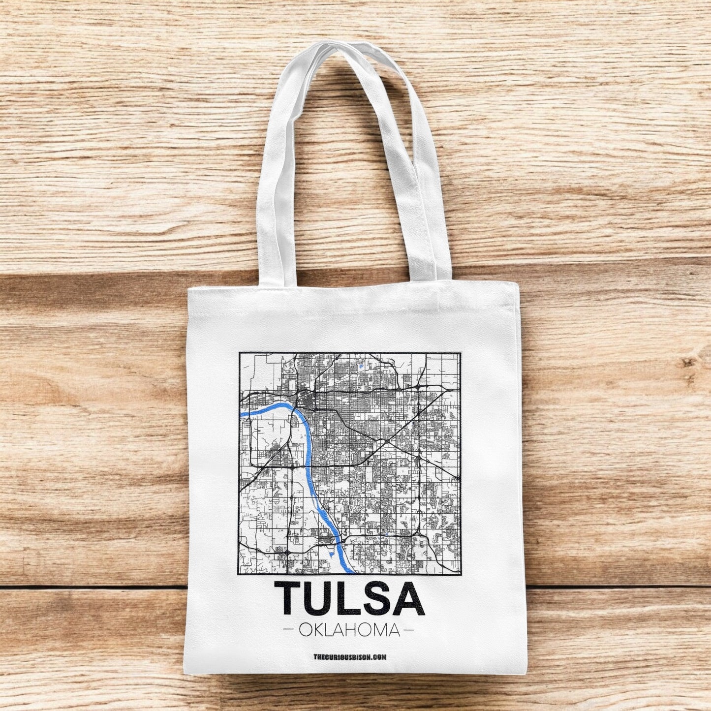Tulsa Map Tote Bag