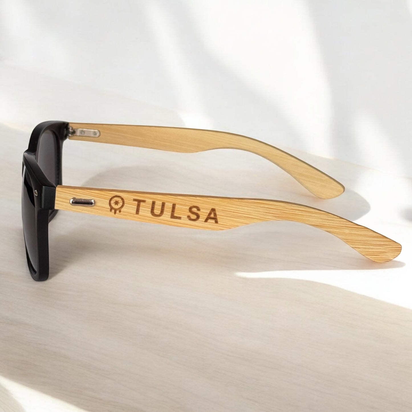 Tulsa Skyline Wood Sunglasses
