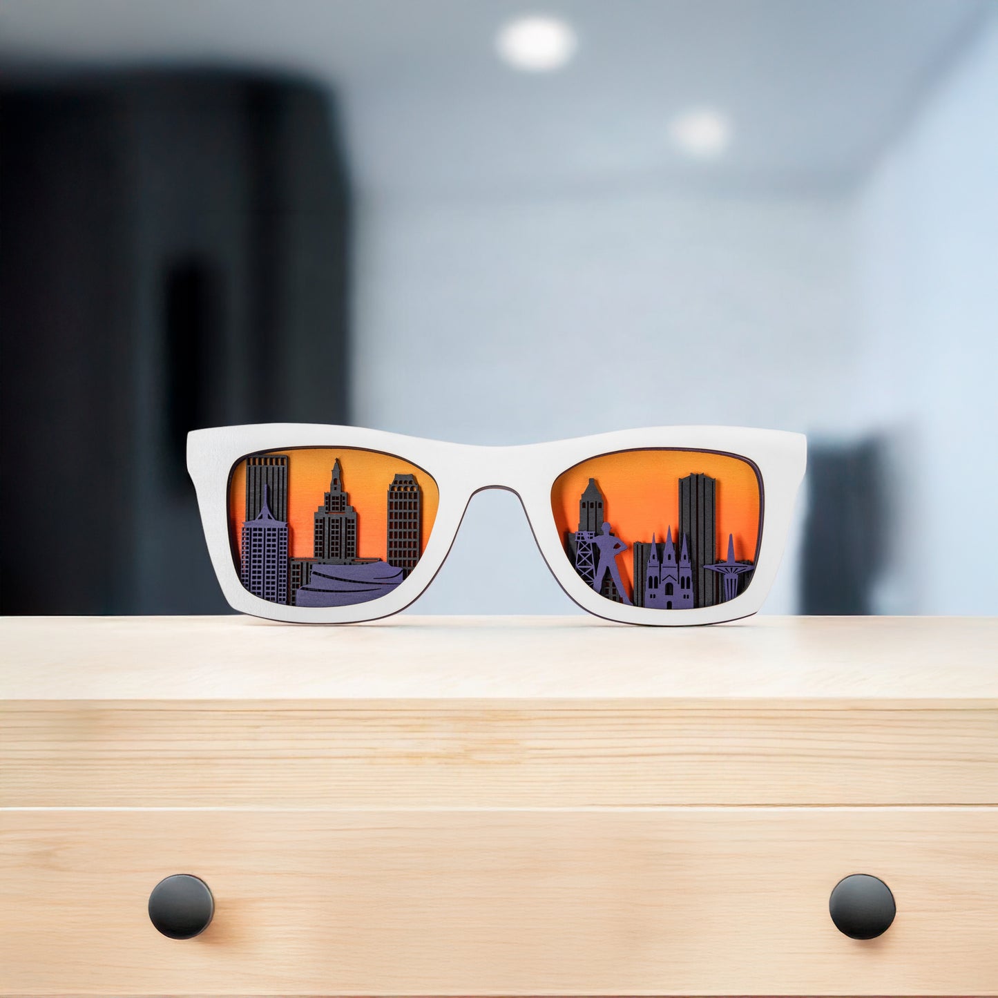 Tulsa Skyline Glasses