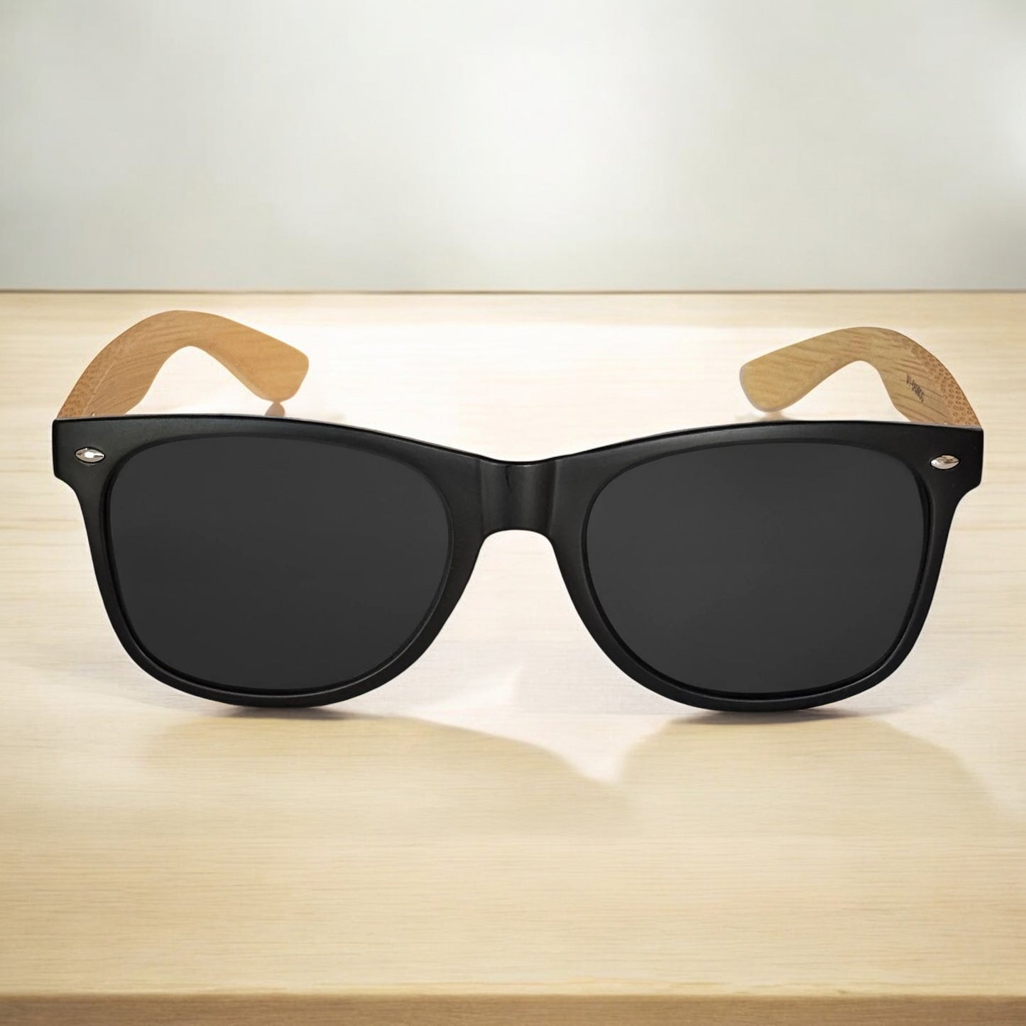 Route 66 Centennial Sunglasses Bamboo Wood Get Your Kicks Travel Shades