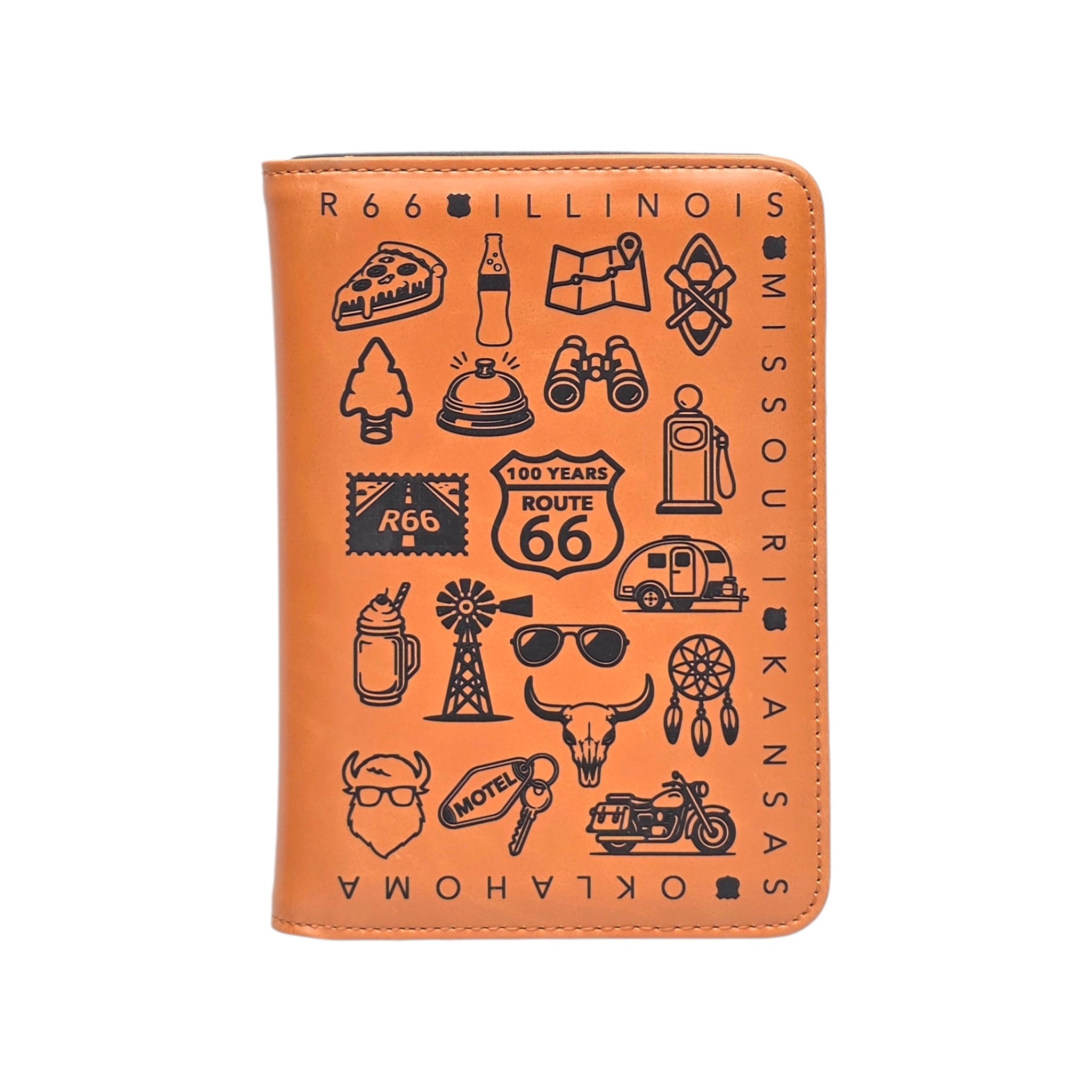 Route 66 Icons Passport Wallet Travel Holder – The Curious Bison