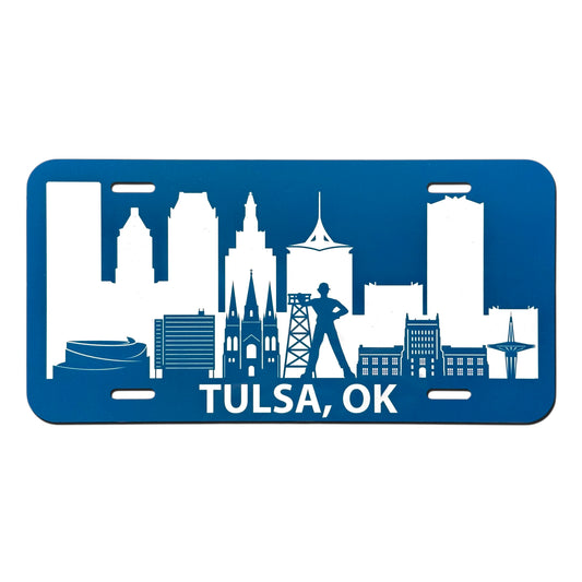 Tulsa Skyline Vanity License Plate