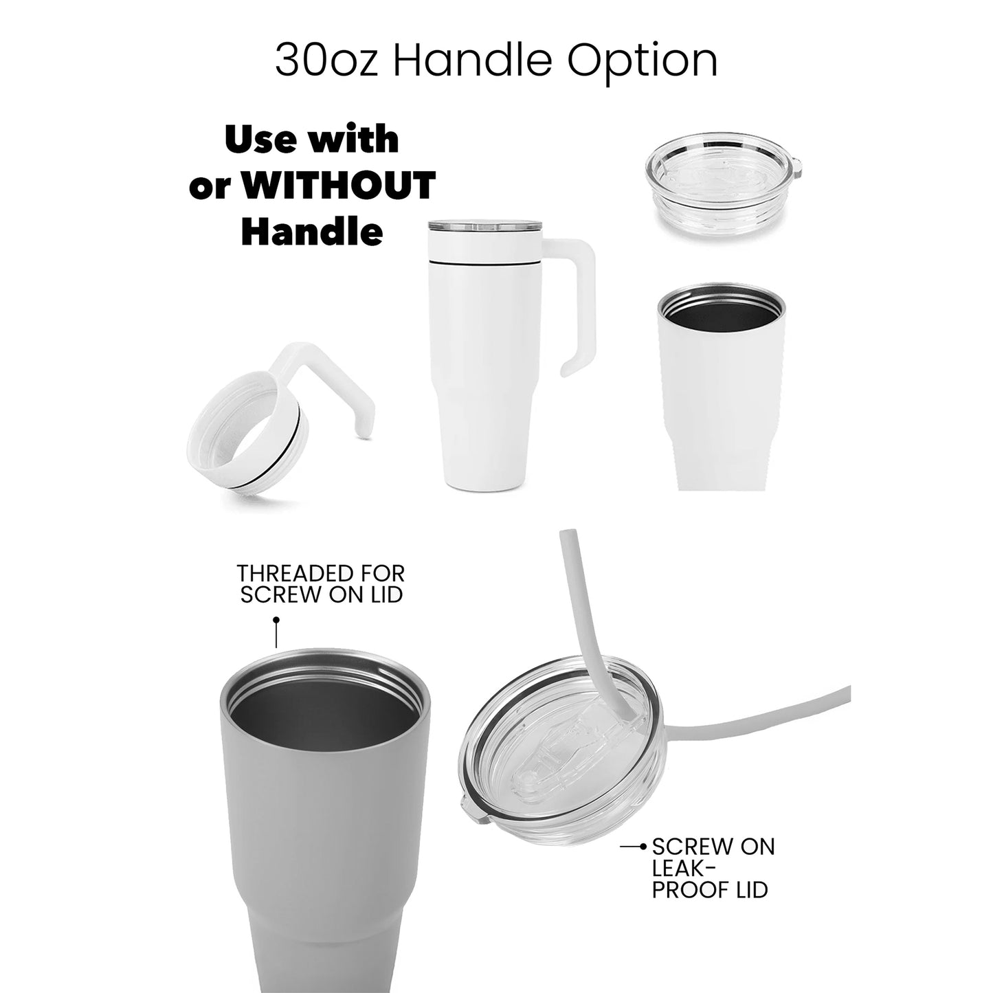 Oklahoma City Skyline 30oz Tumbler With Handle