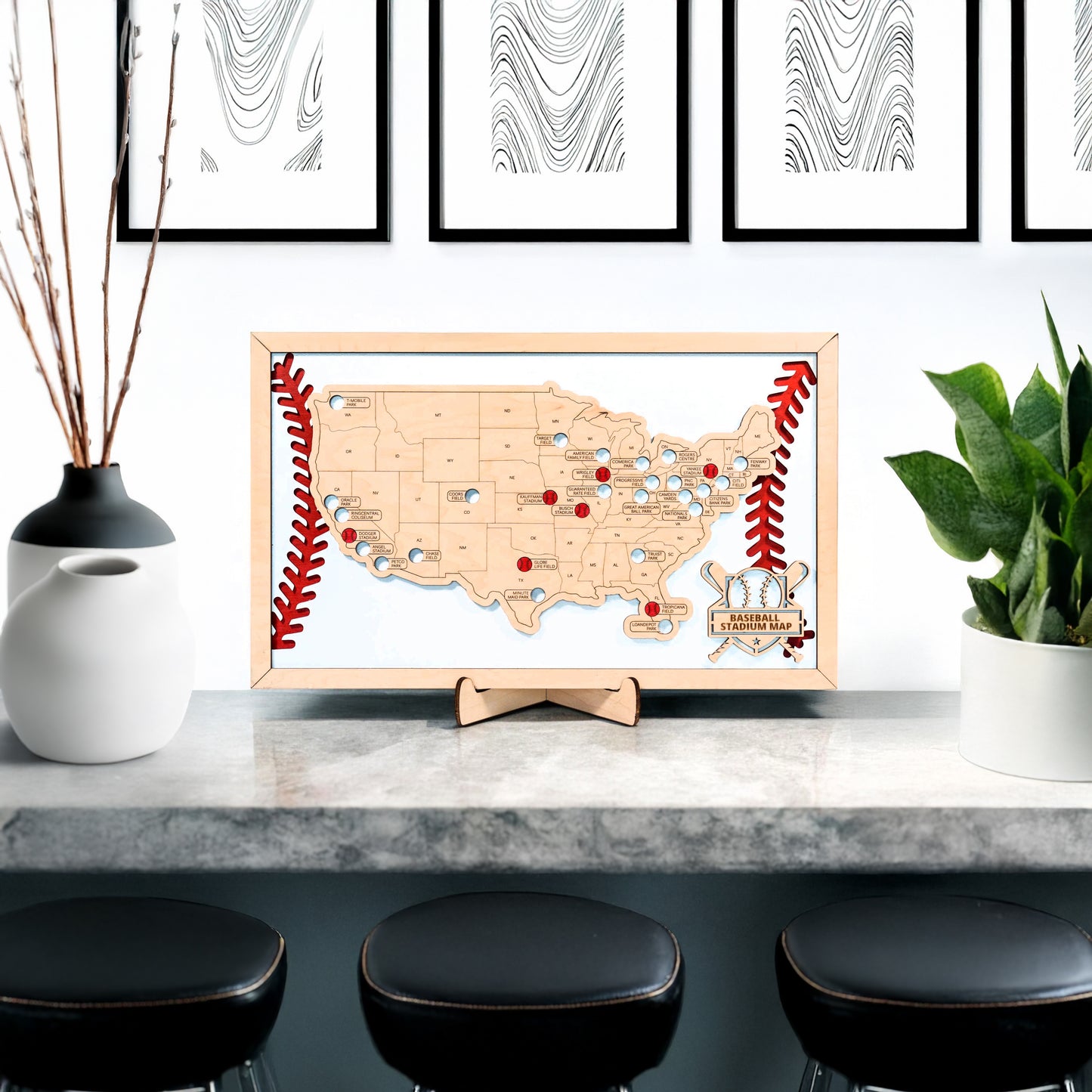 Baseball Stadium Travel Map