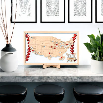 Baseball Stadium Travel Map