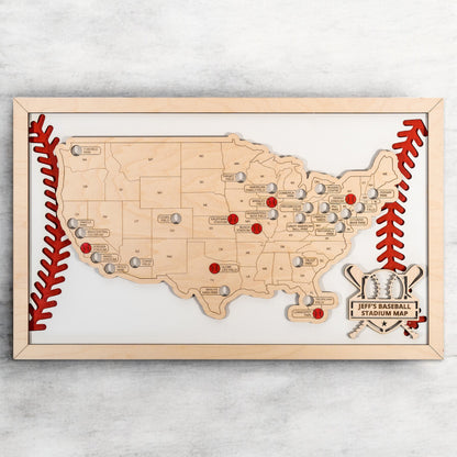 Baseball Stadium Travel Map