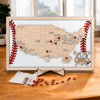 Baseball Stadium Travel Map