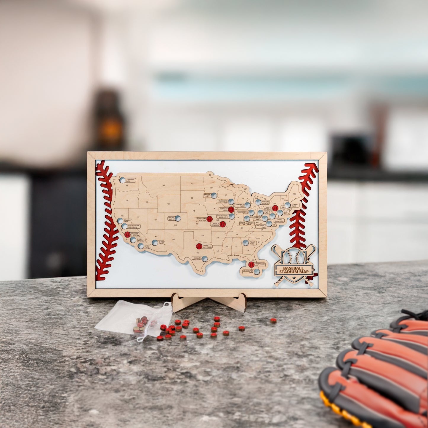 Baseball Stadium Travel Map