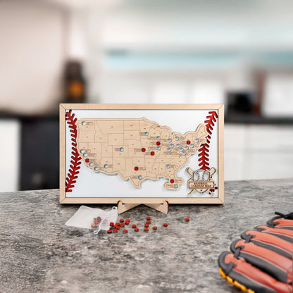 Baseball Stadium Travel Map