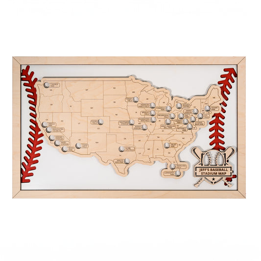 Baseball Stadium Travel Map