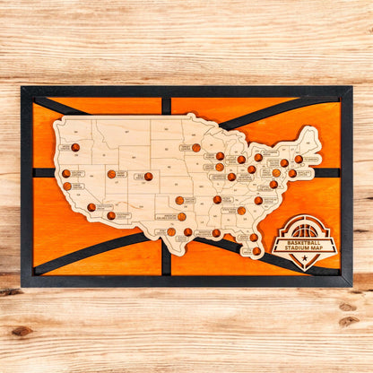 Basketball Arena Travel Map