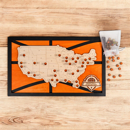 Basketball Arena Travel Map