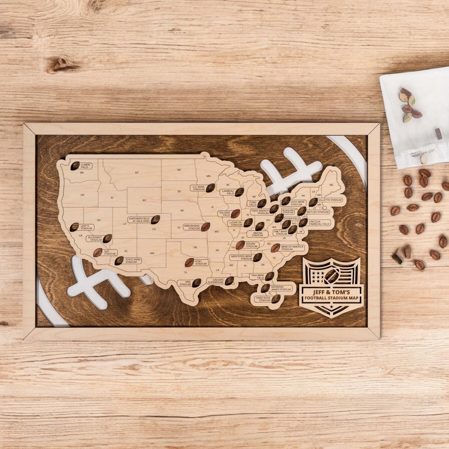 Football Stadium Travel Map