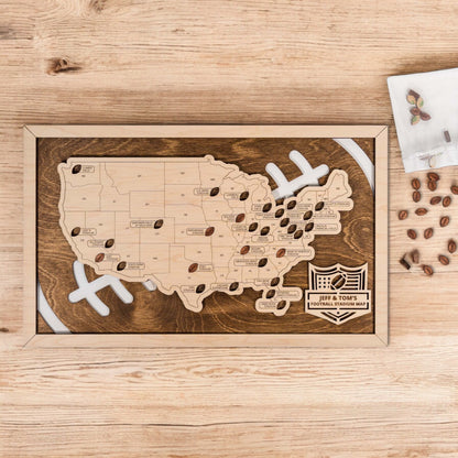 Football Stadium Travel Map