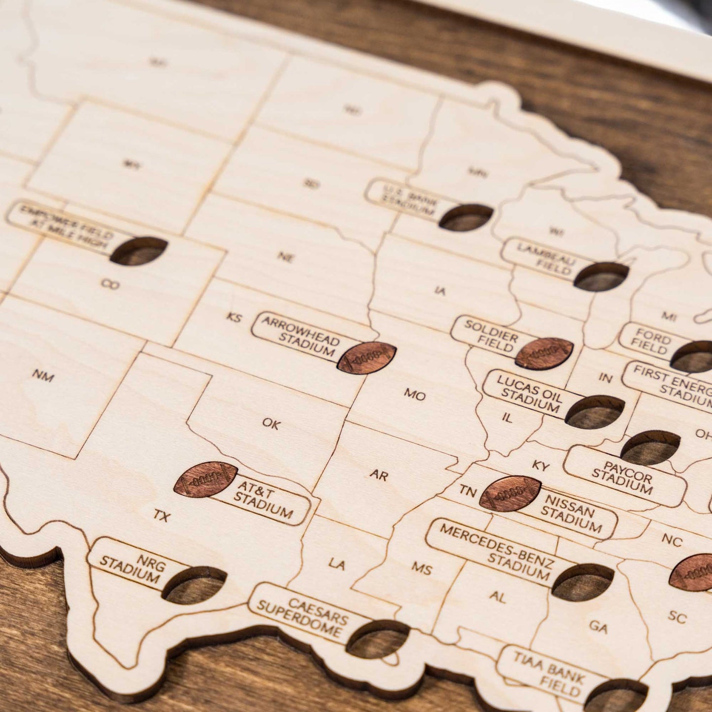 Football Stadium Travel Map