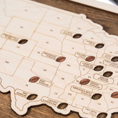 Football Stadium Travel Map