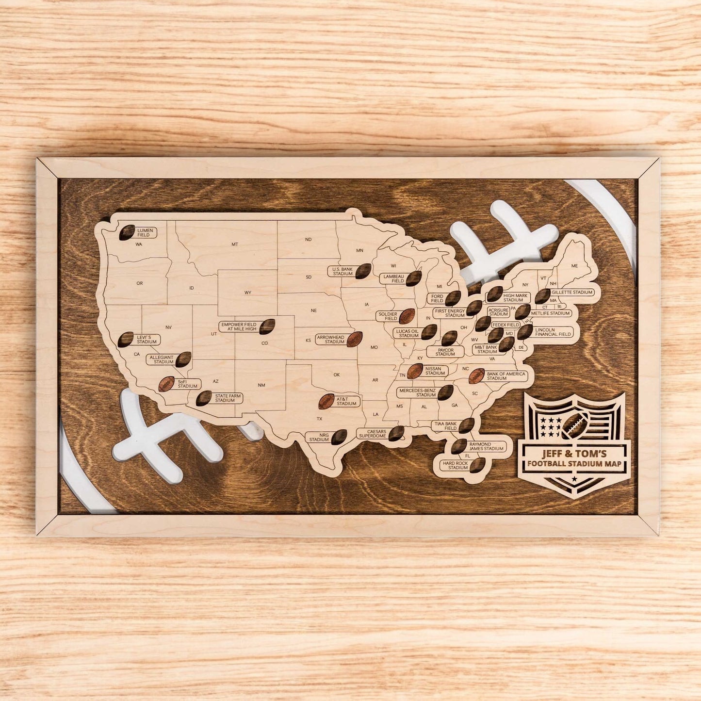 Football Stadium Travel Map
