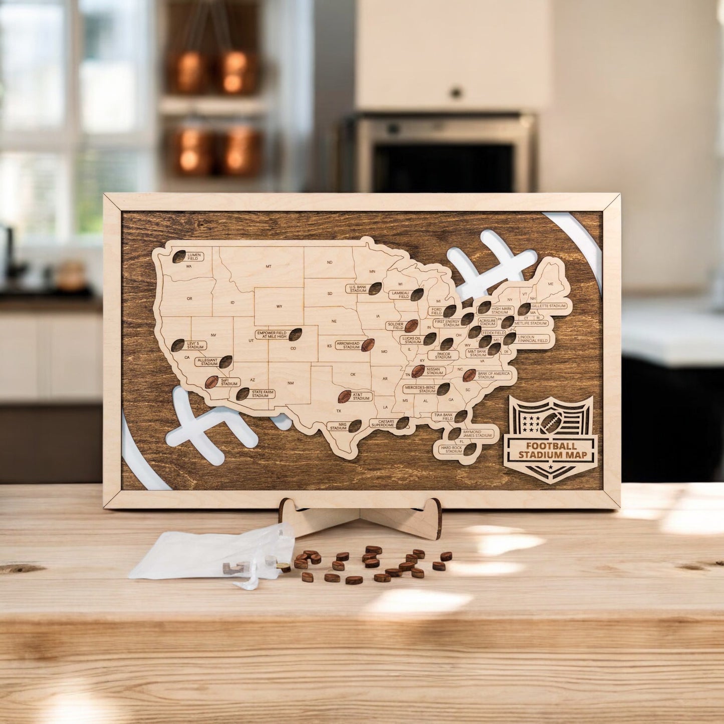 Football Stadium Travel Map