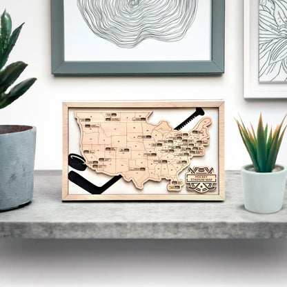 Hockey Arena Travel Map