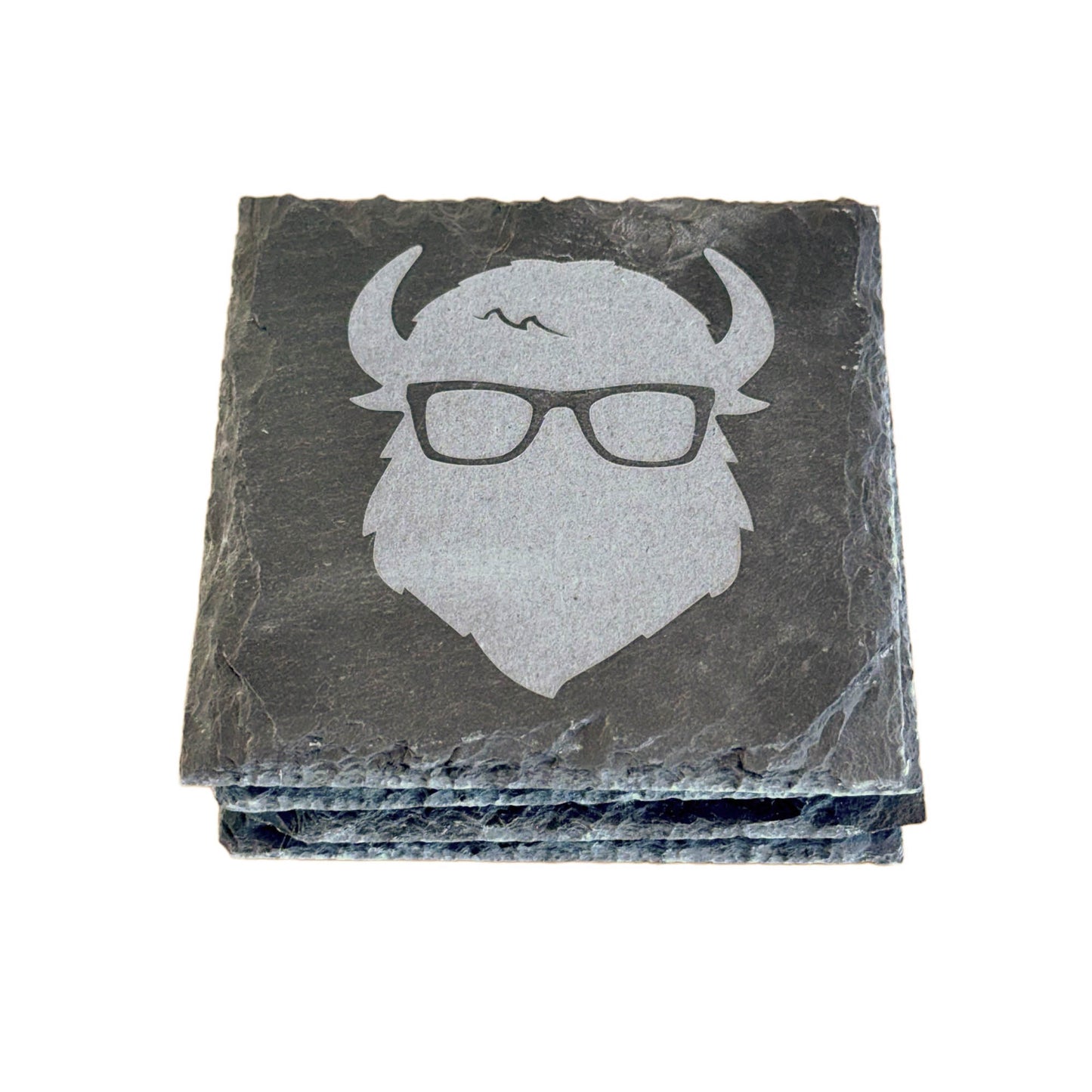 The Curious Bison Coaster