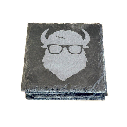 The Curious Bison Coaster