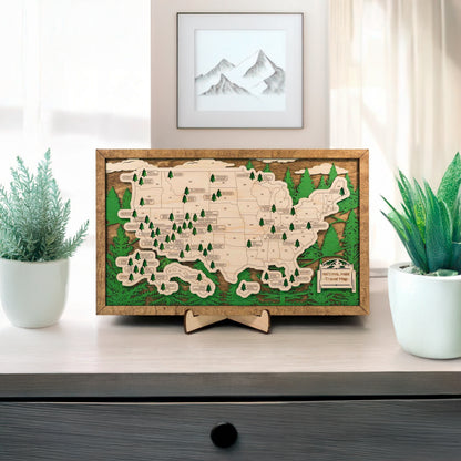 National Parks Travel Map
