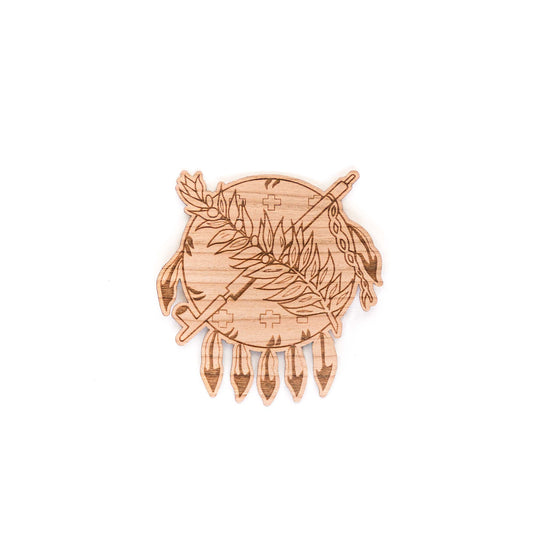 Oklahoma Symbol Wood Sticker