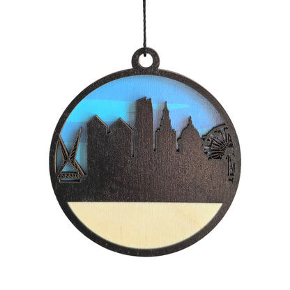 Oklahoma City Skyline Ornament | OKC Gift | Route 66 Souvenir | Oklahoma Home Decor
