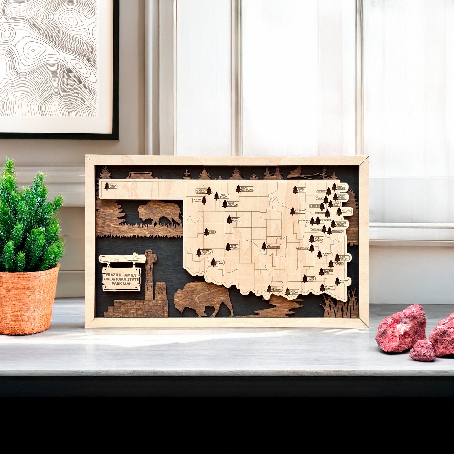 Oklahoma State Parks Travel Map
