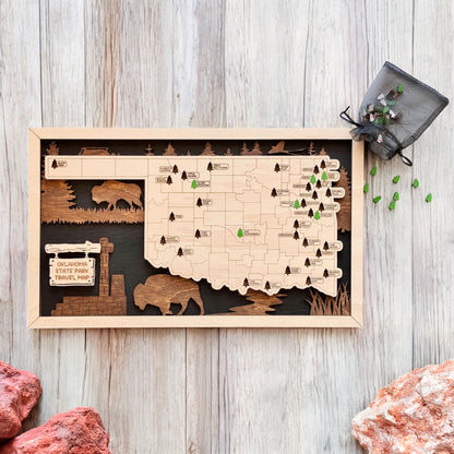 Oklahoma State Parks Travel Map