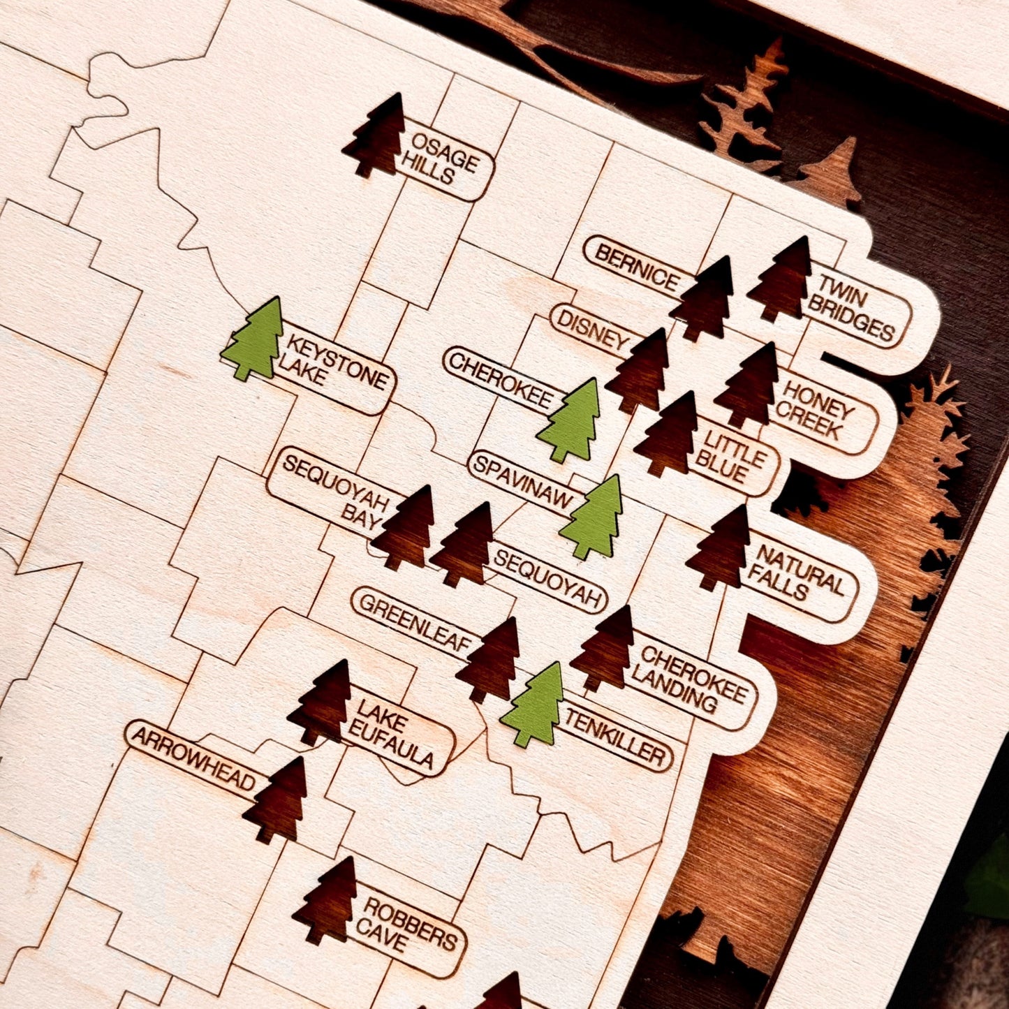 Oklahoma State Parks Travel Map