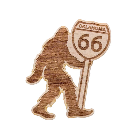 Big Foot Sasquatch Wood Sticker