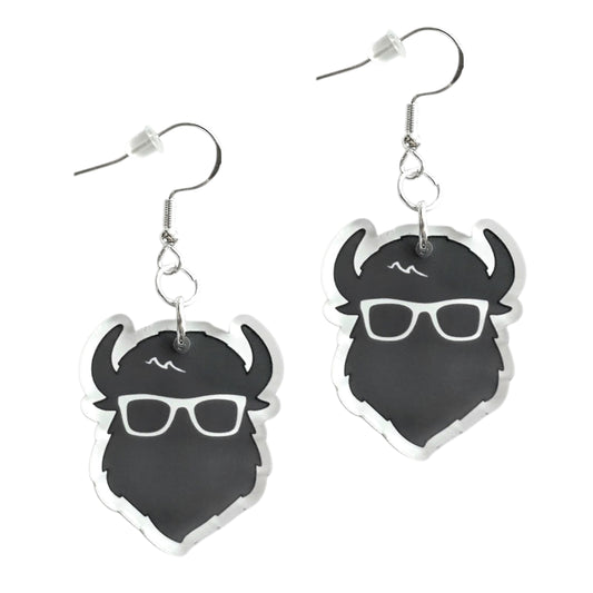 The Curious Bison Acrylic Earrings