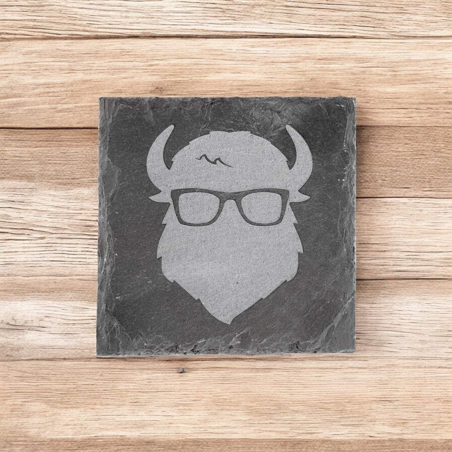 The Curious Bison Coaster