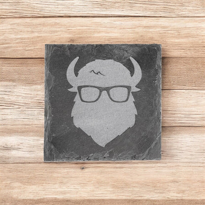 The Curious Bison Coaster