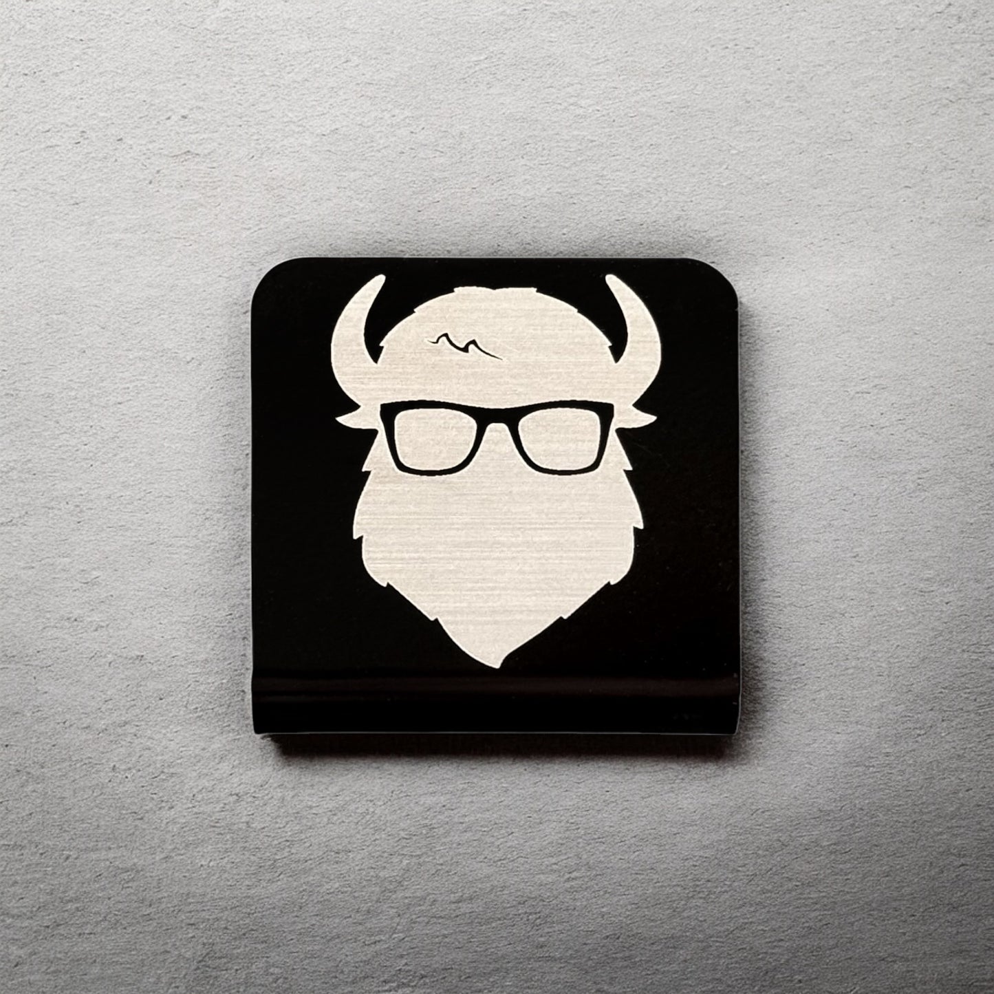 The Curious Bison Hat Clip