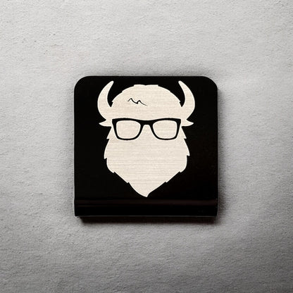 The Curious Bison Hat Clip