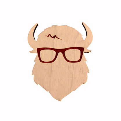 The Curious Bison Magnet