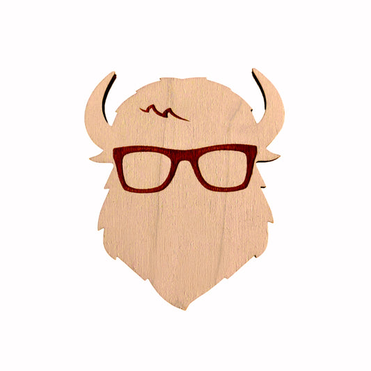 The Curious Bison Magnet