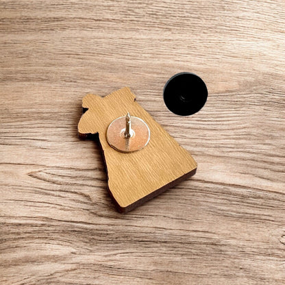 Tulsa Driller Eco Wood Pin