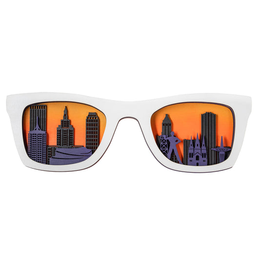 Tulsa Skyline Glasses