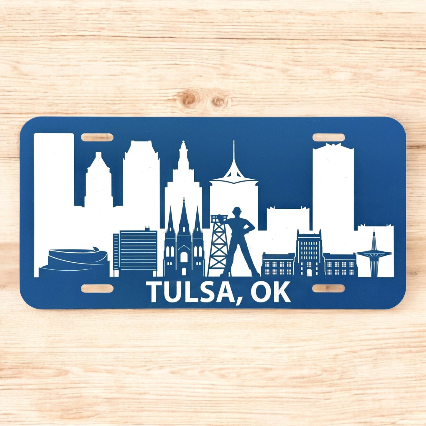 Tulsa Skyline Vanity License Plate