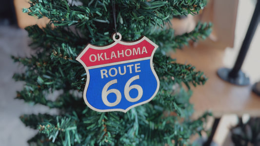 Route 66 Wood Ornament State Collection