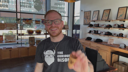 The Curious Bison Wood Shot Glass