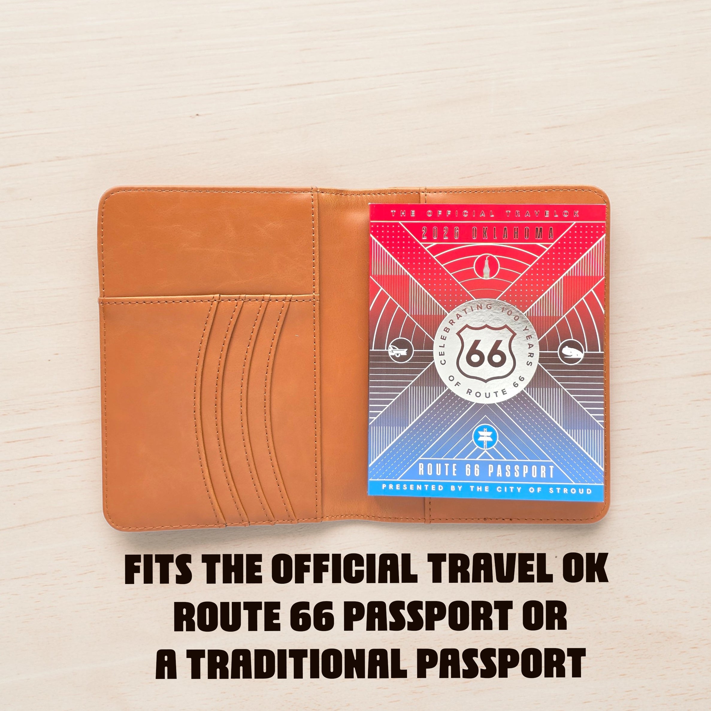 Route66 ‼️本革コンパクトウォレット‼️ ルート66 Route 66 Icons Passport Wallet Travel Holder – The Curious Bison